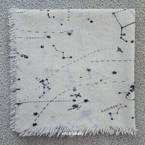 Wool Constellation Astrology Scarf Stars Celestial